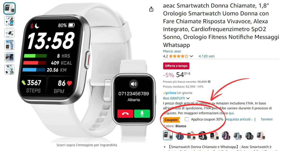 smartwatch-spettacolare-microfono-chiamate-soli-39e-coupon