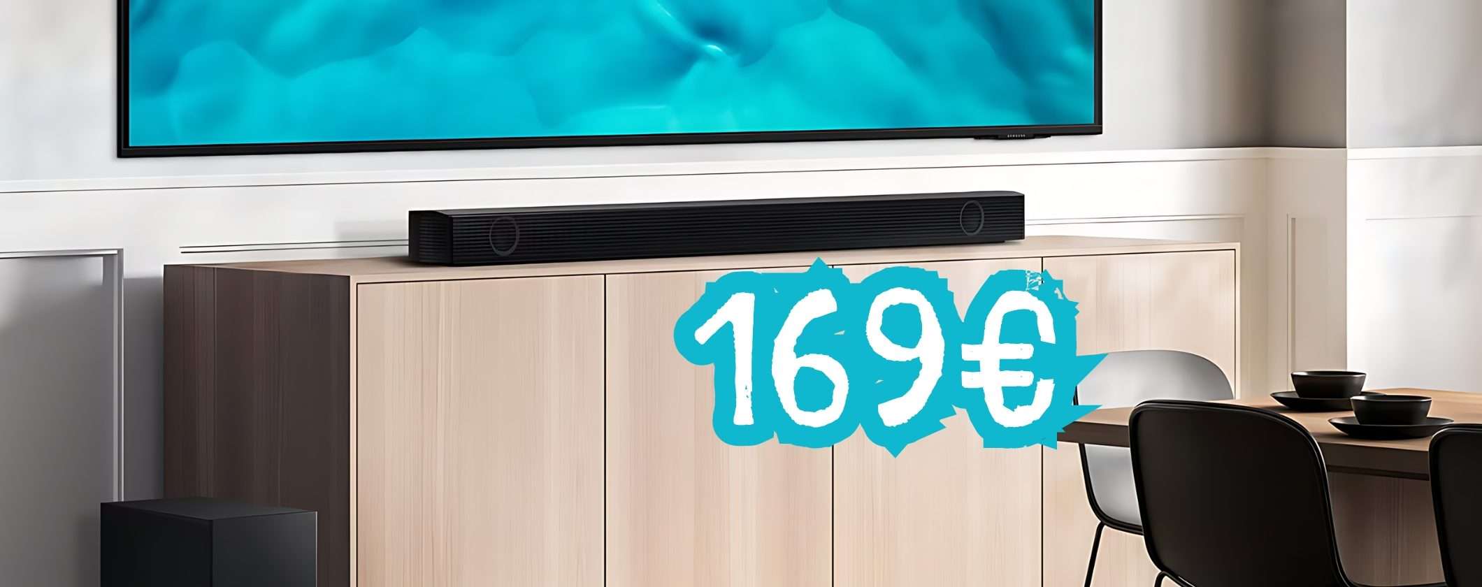 Soundbar Samsung a 169€ invece di 299€, solo su MediaWorld