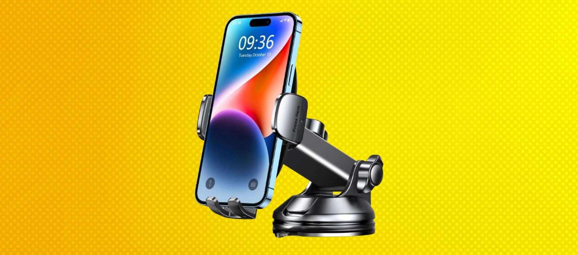 Supporto per smartphone da auto in super offerta: tuo a meno di 12€ (-40%)