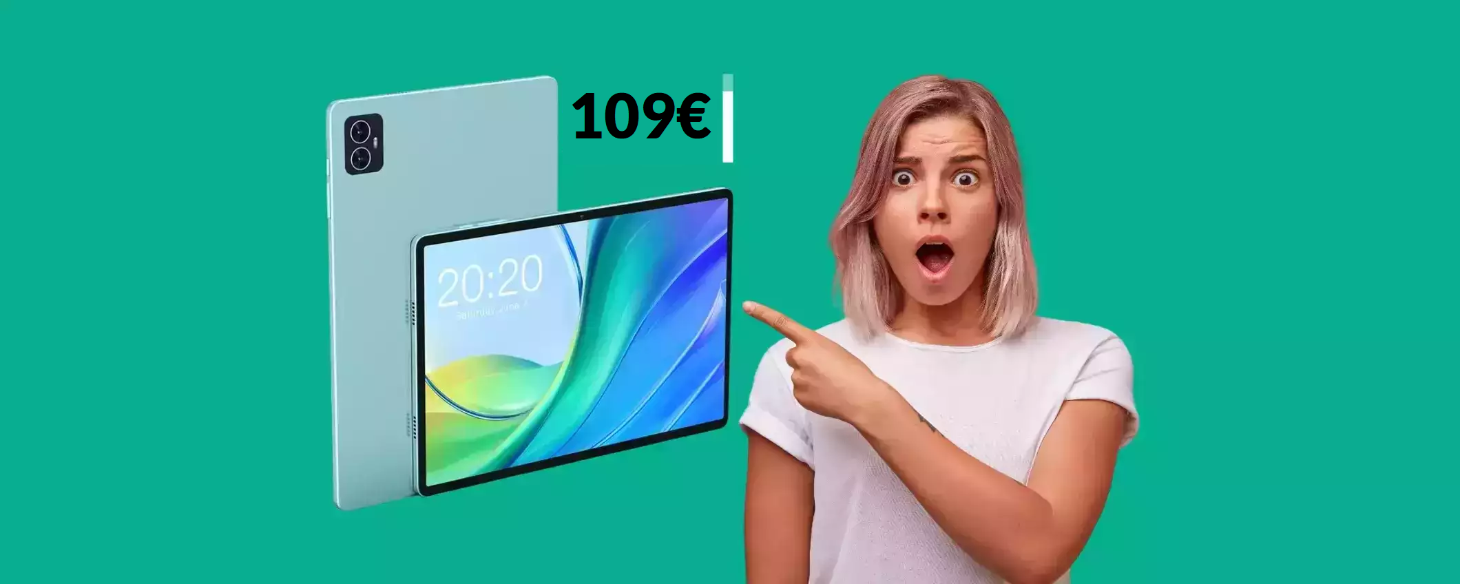 Tablet Android da 10'' a soli 109€: la sua potenza ti sorprenderà