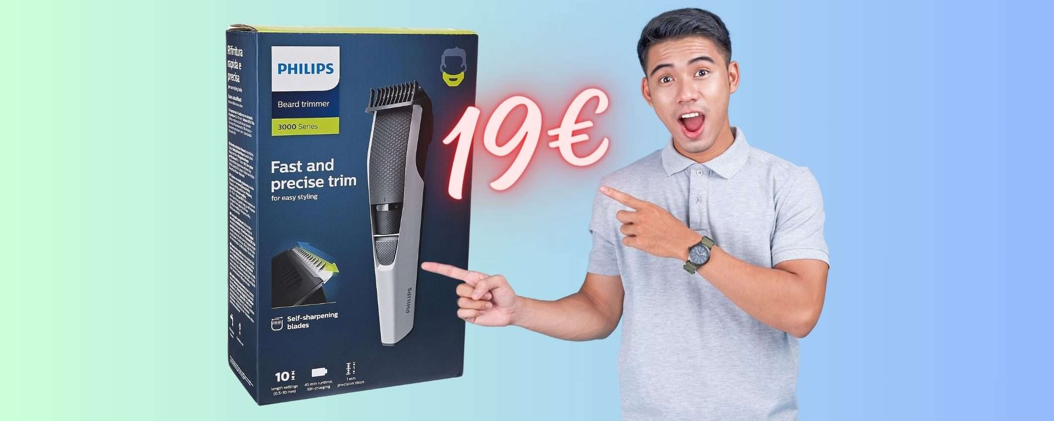 Tagliacapelli e regolabarba Philips in SUPER OFFERTA a soli 19€