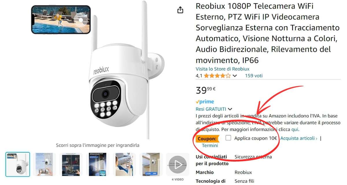 telecamera-di-sorveglianza-wifi-casa-sicura-29e-amazon-coupon