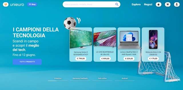 unieuro volantino online i campioni della tecnologia