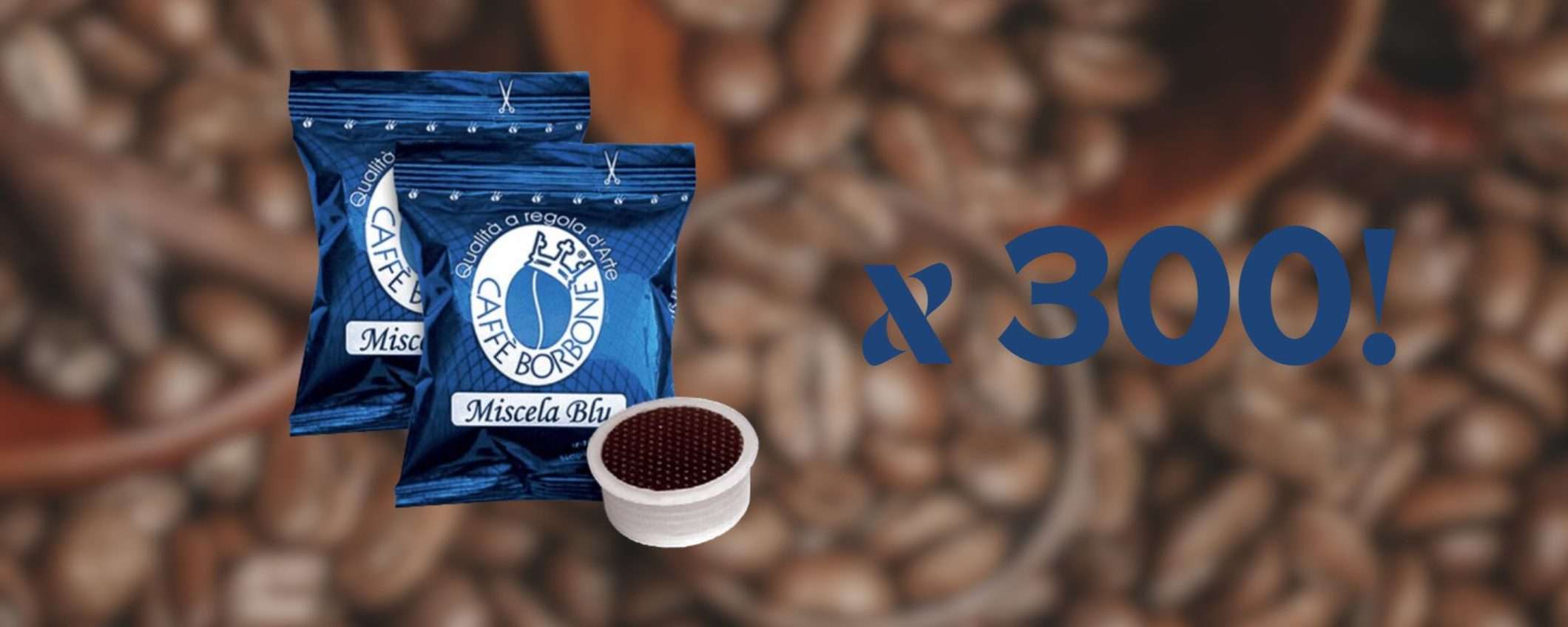 Caffè Borbone Miscela Blu: 300 capsule per Lavazza Espresso Point a soli 56€