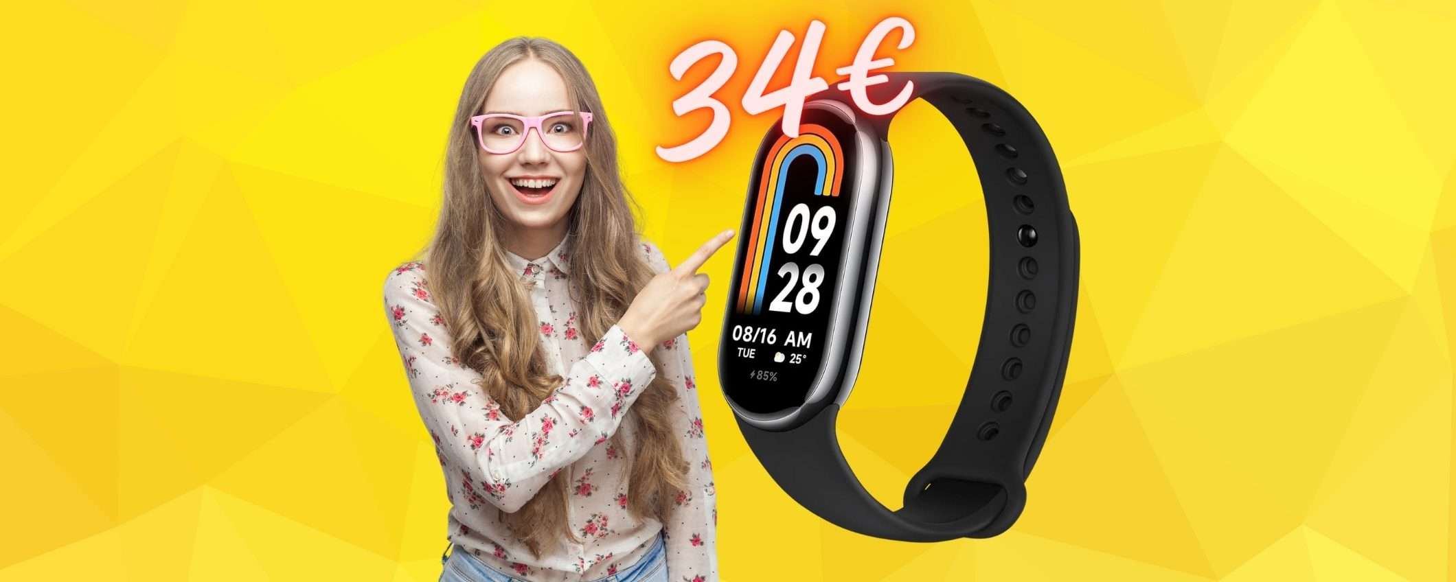 Xiaomi Smart Band 8: oltre 150 profili sport e 200 quadranti (solo 34€)