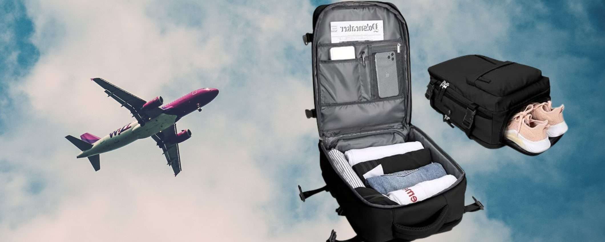Lo zaino bagaglio SPOPOLA: lo usi in aereo e NON paghi più per il trolley