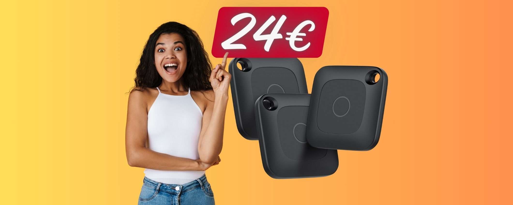 3 Tracker Tag (trova oggetti) a PREZZO SBRICIOLATO su Amazon, solo 24€