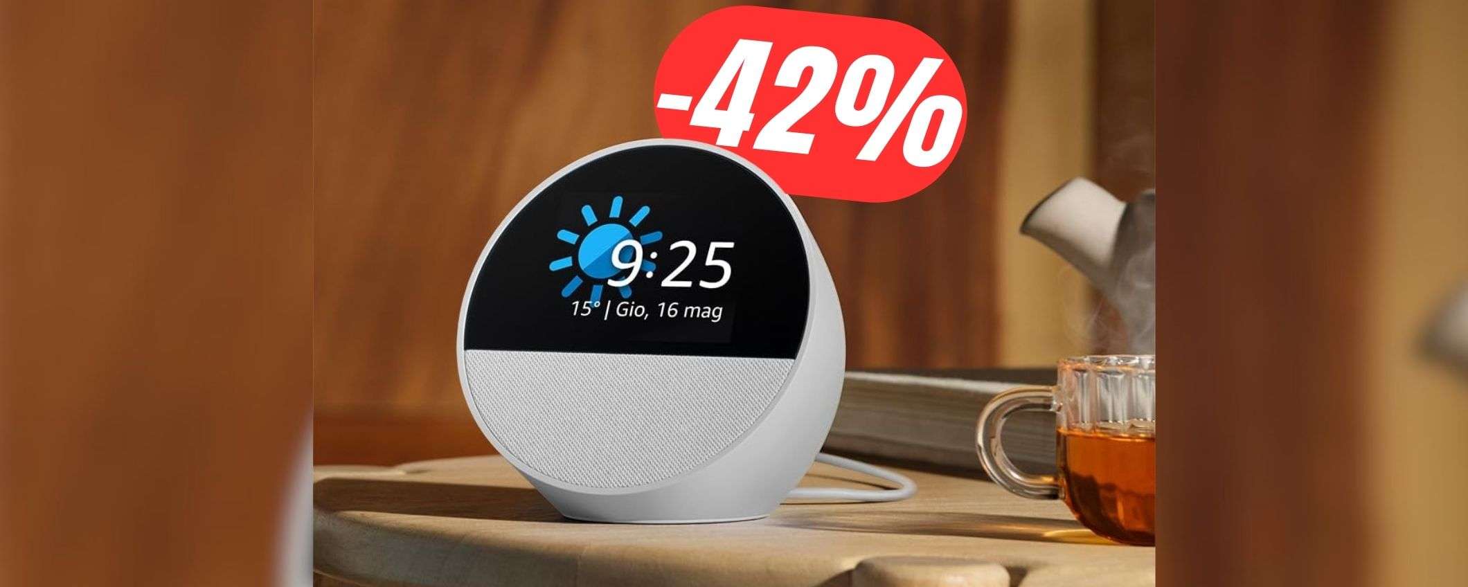 Il nuovissimo Amazon Echo Spot (al -42%) trasforma Alexa in una sveglia!