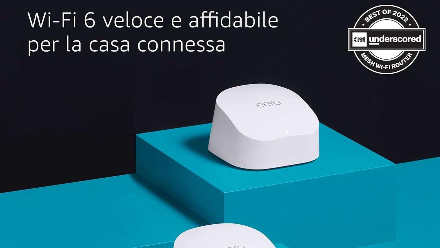 Sistema mesh Eero 6 in offerta con il 41% di sconto: internet velocissimo in tutta la casa