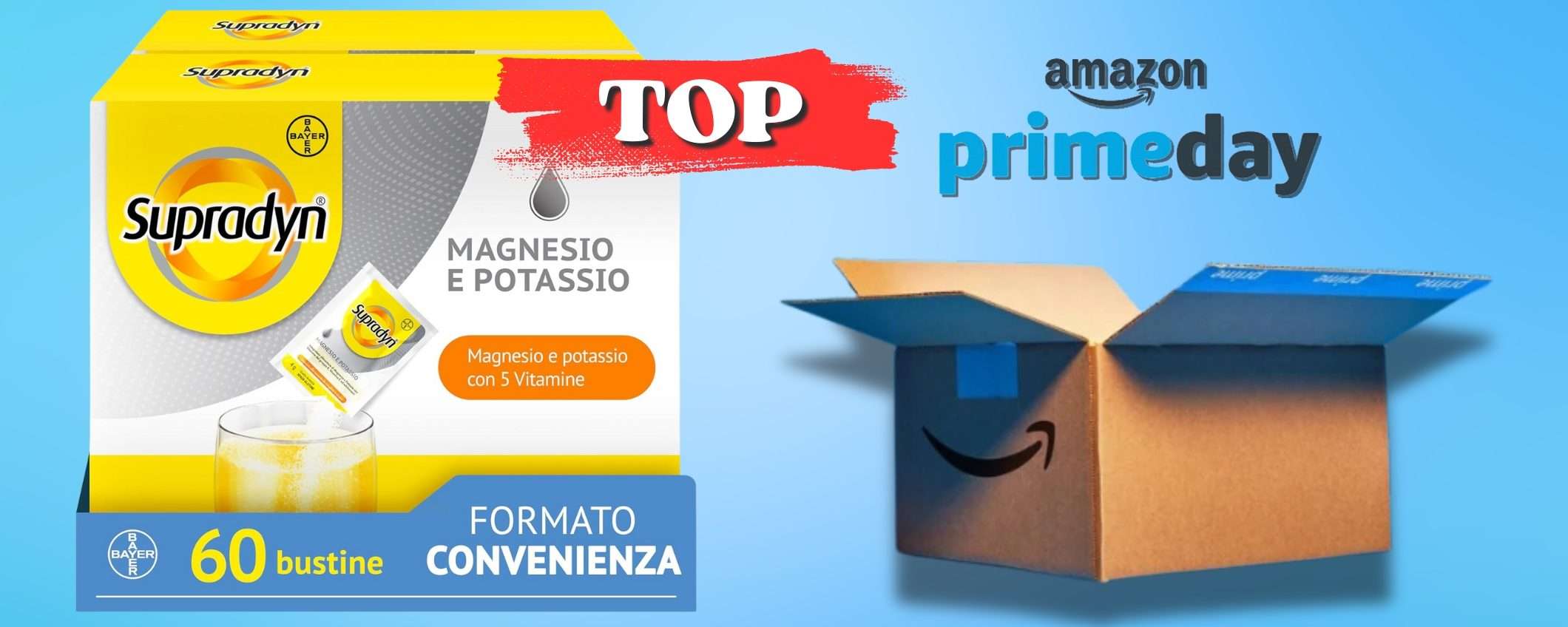 Il pieno di ENERGIA con Supradyn, 60 bustine in offerta su Amazon