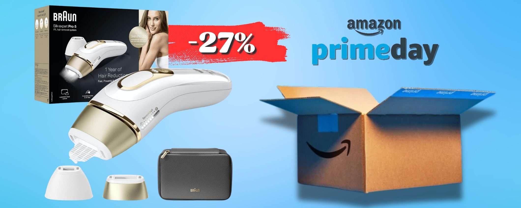 ADDIO ai peli e ceretta con Braun Silk·expert Pro 5, -27% Prime Day