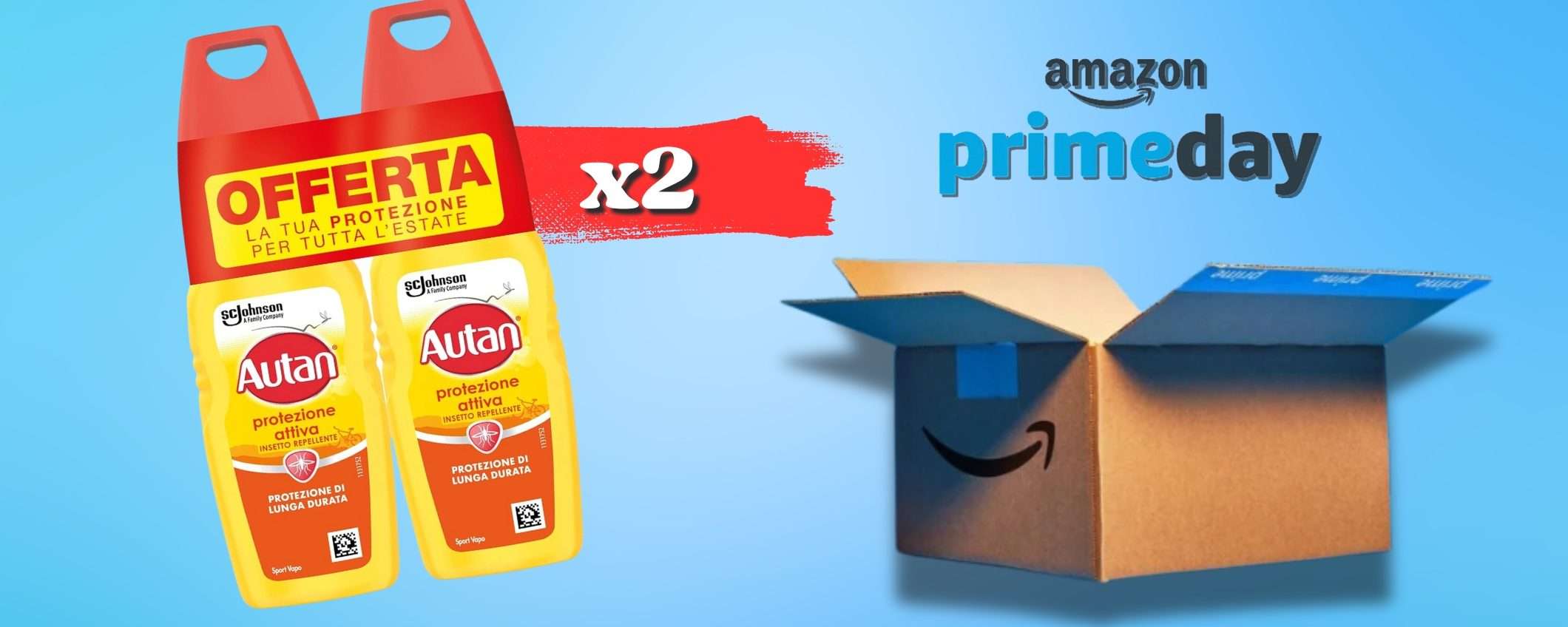 Zanzare HASTA LA VISTA fino a 8 ore con Autan: 2x1 su Amazon