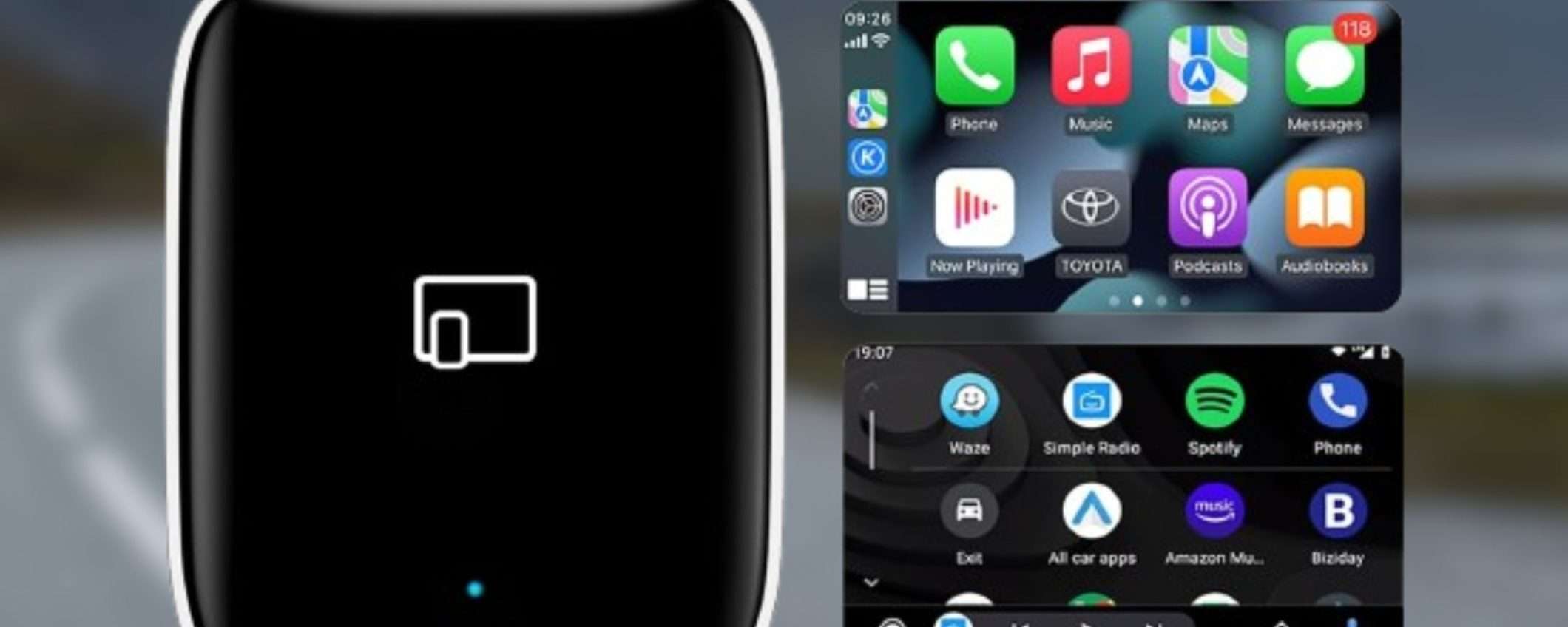 CarPlay e Android Auto WIRELESS: questo adattatore è una GENIALATA (31€)