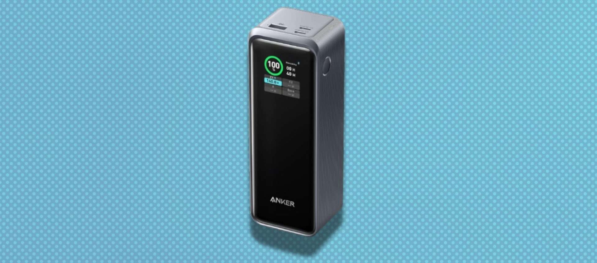 Power bank Anker Prime da 27.650 mAh (!) in offerta: potente, velocissimo e affidabile