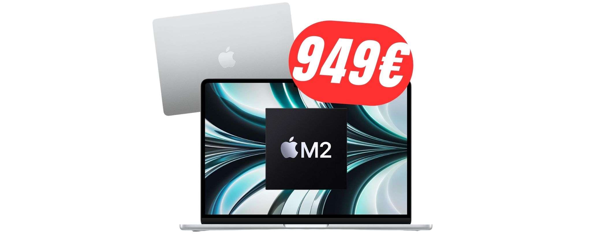 PREZZO SHOCK: il MacBook Air (M2) è a meno di 1000€ su Amazon!