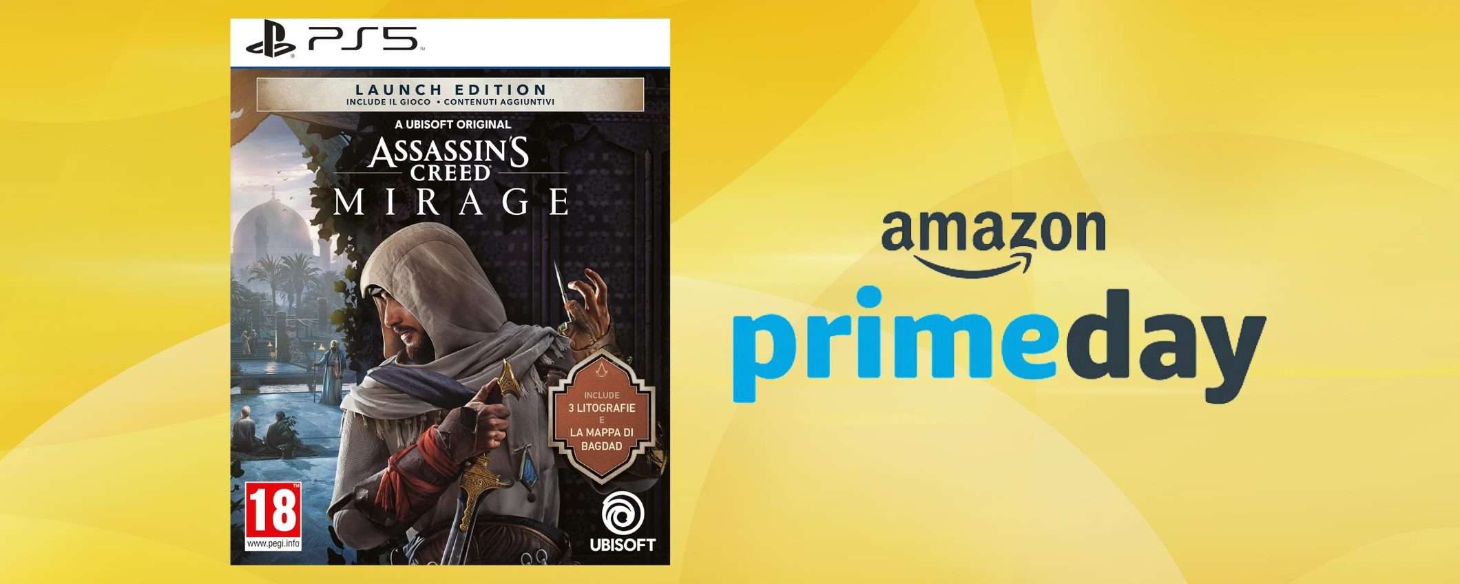 Assassin's Creed Mirage: SCONTISSIMO per i Prime Day Amazon (-39%)