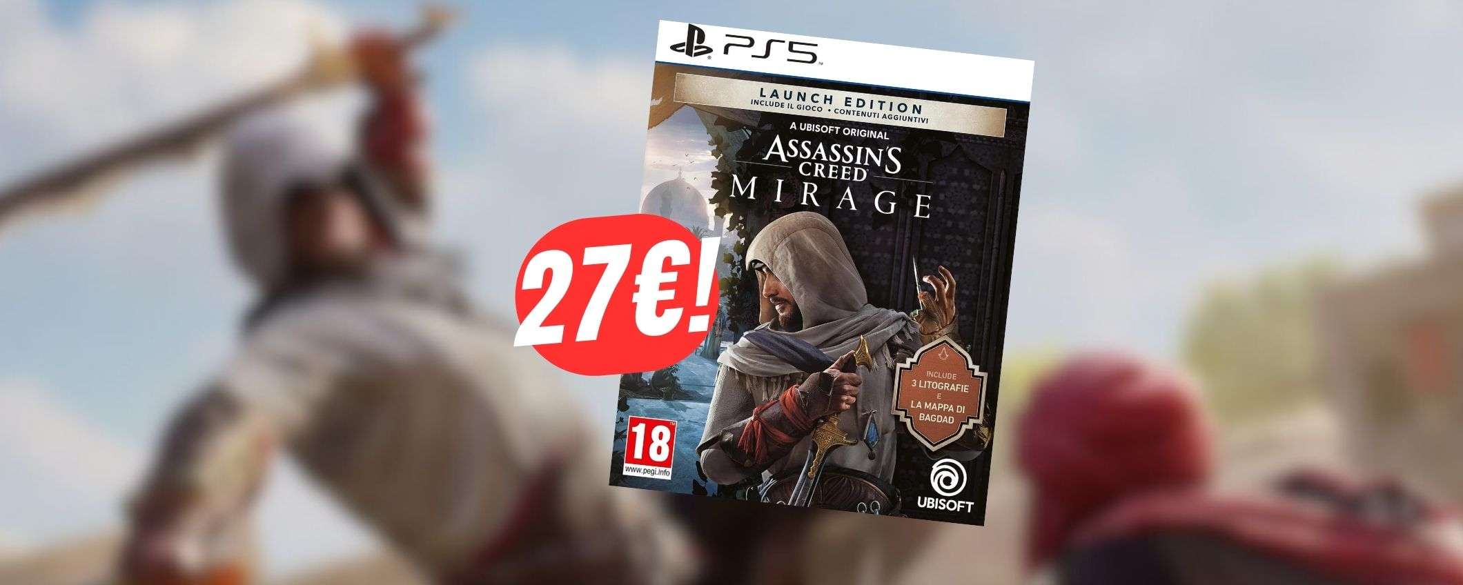 Assassin's Creed Mirage ancora al prezzo PRIME DAY su Amazon!