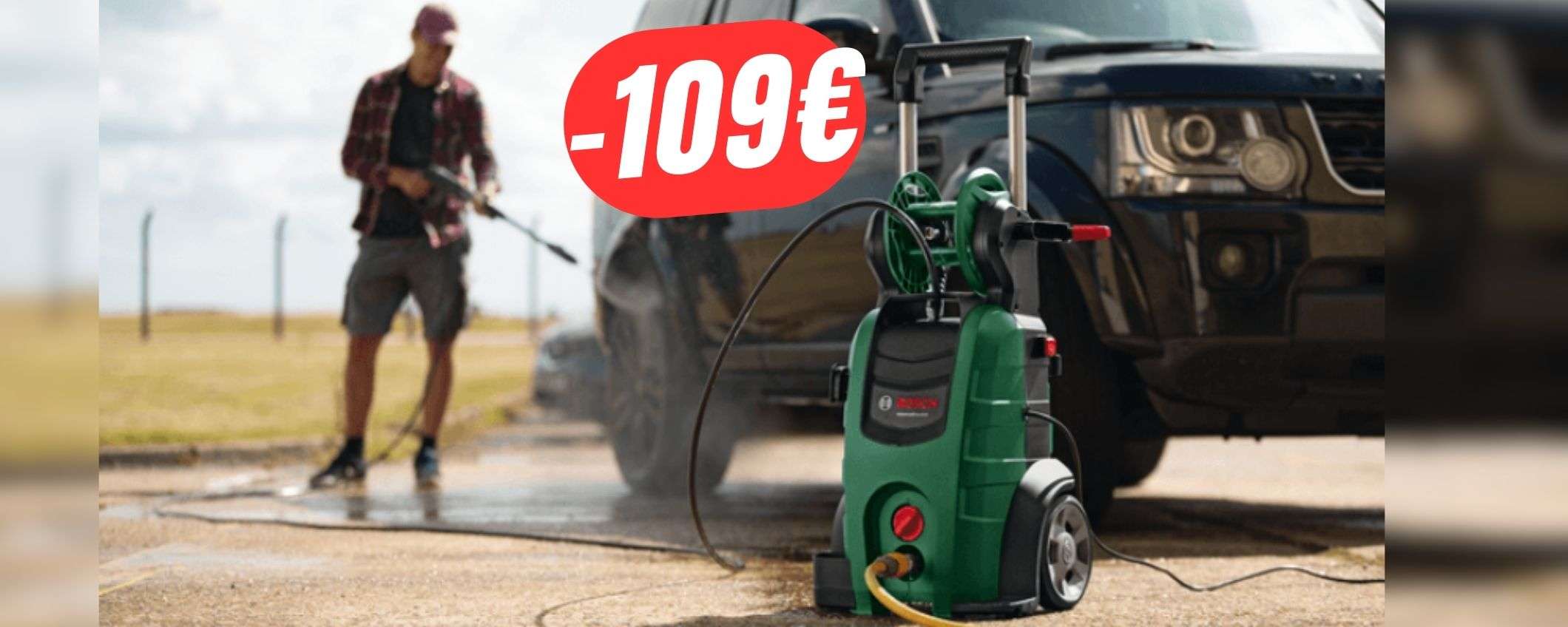 SCONTO FOLLE: l'idropulitrice Bosch crolla a 109€ in meno!