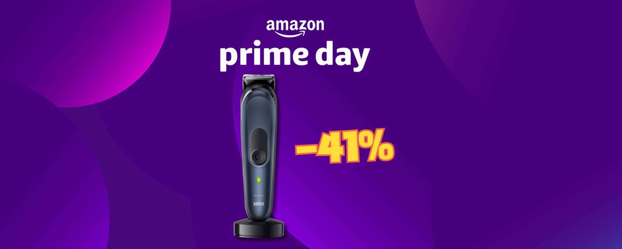 Barba perfetta grazie al Prime Day: Braun Rasoio 11 in 1 (-41%)