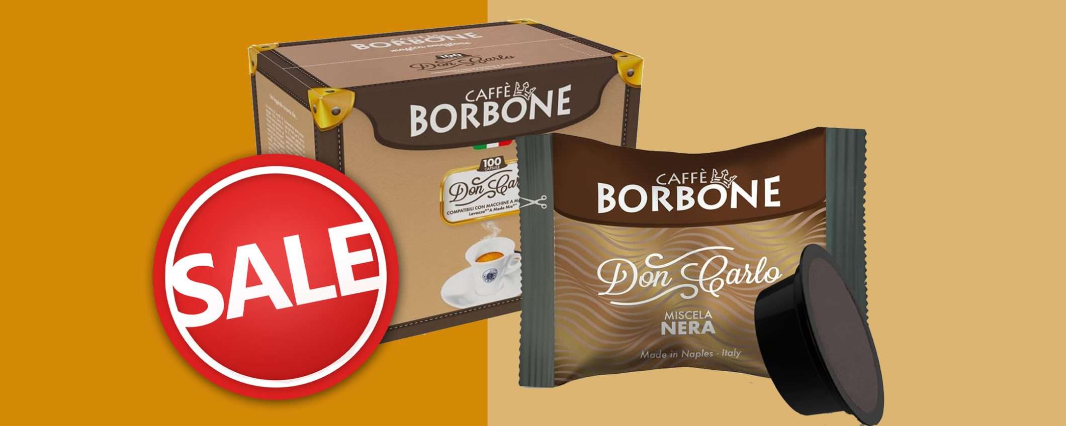 Caffè Borbone Miscela Nera (100caps): offerta WOW (0,18€/unità)