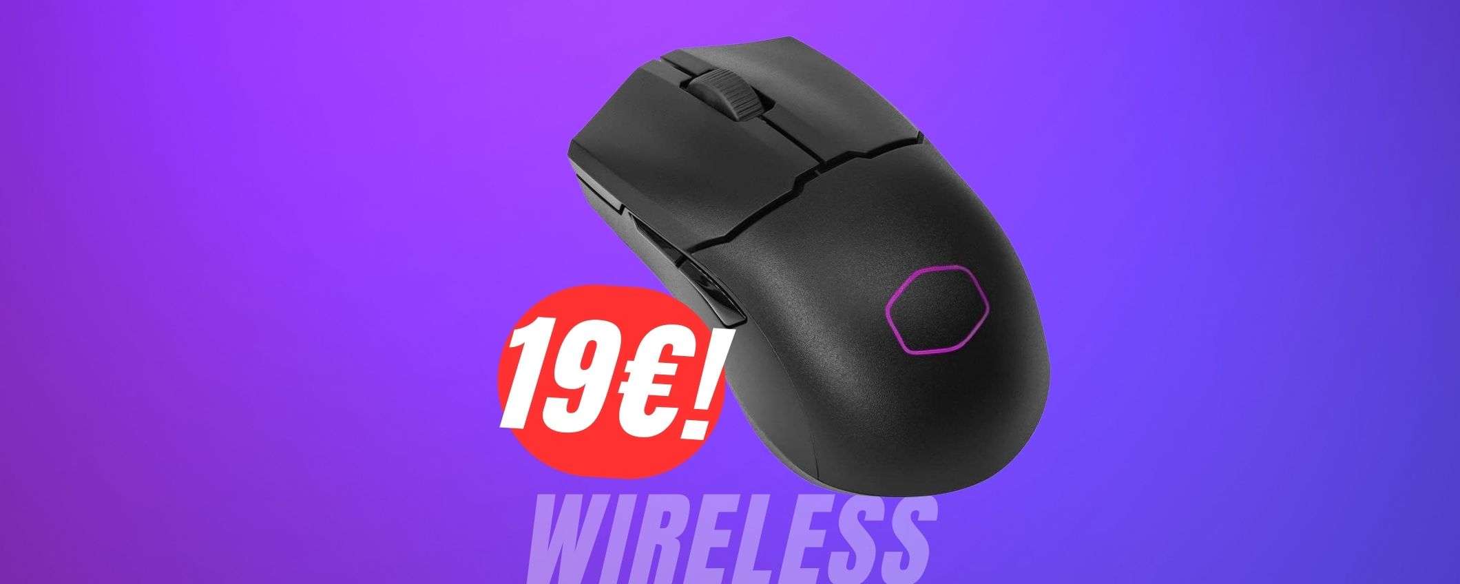 Mouse WIRELESS di Cooler Master a 19€?! Si esaurirà in pochissimi minuti!