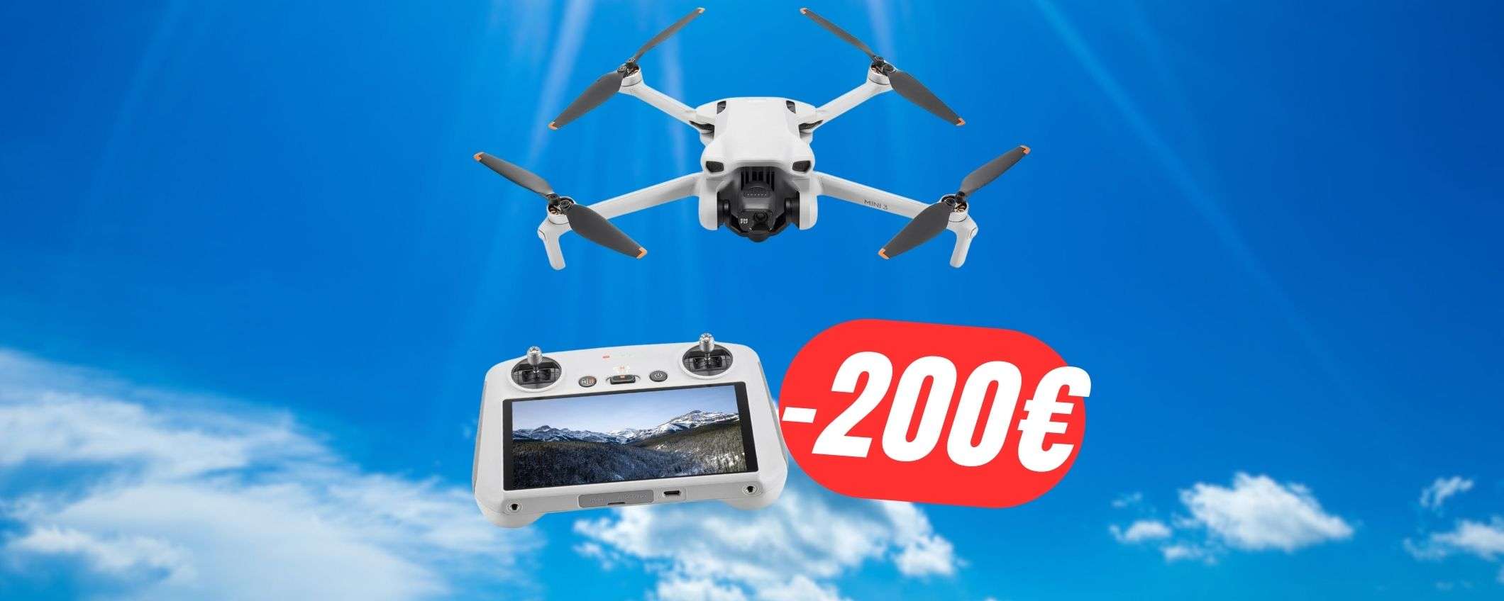 Il drone DJI Mini 3 non ha bisogno di patentino (e crolla a 200€ in MENO!)