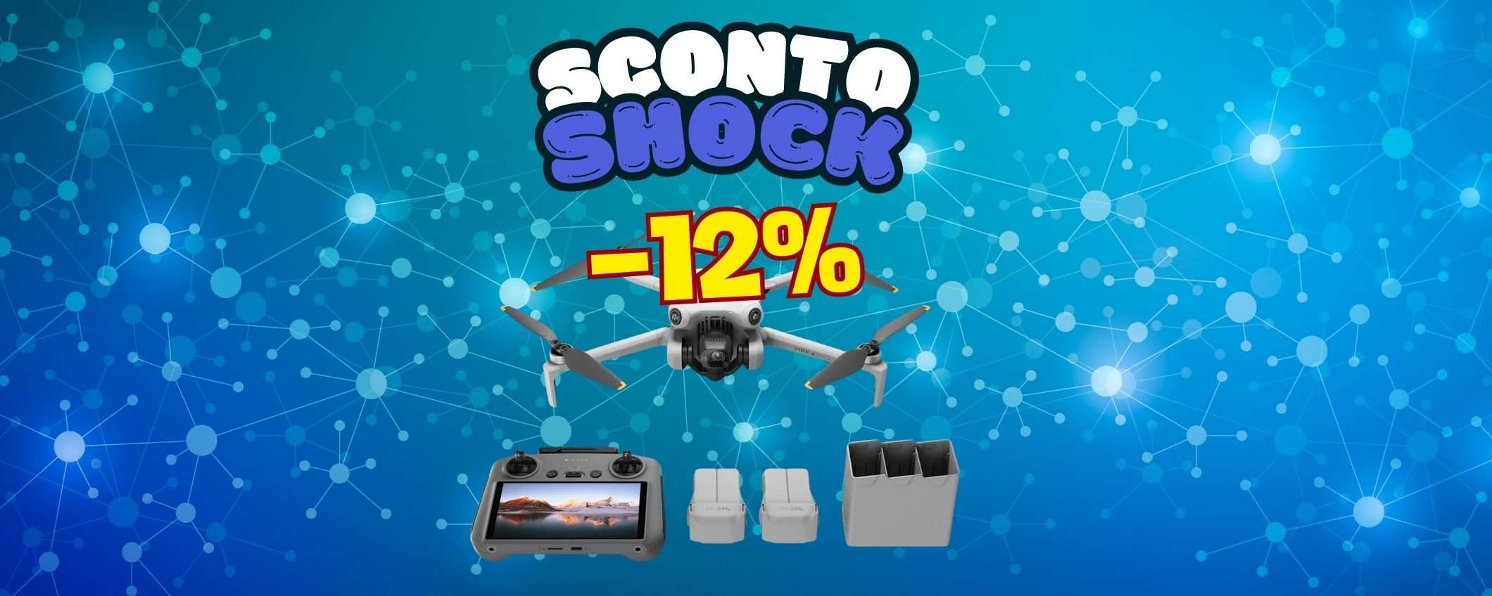 Prezzo shock per il DJI Mini 4 Pro Fly More Combo (-12%)