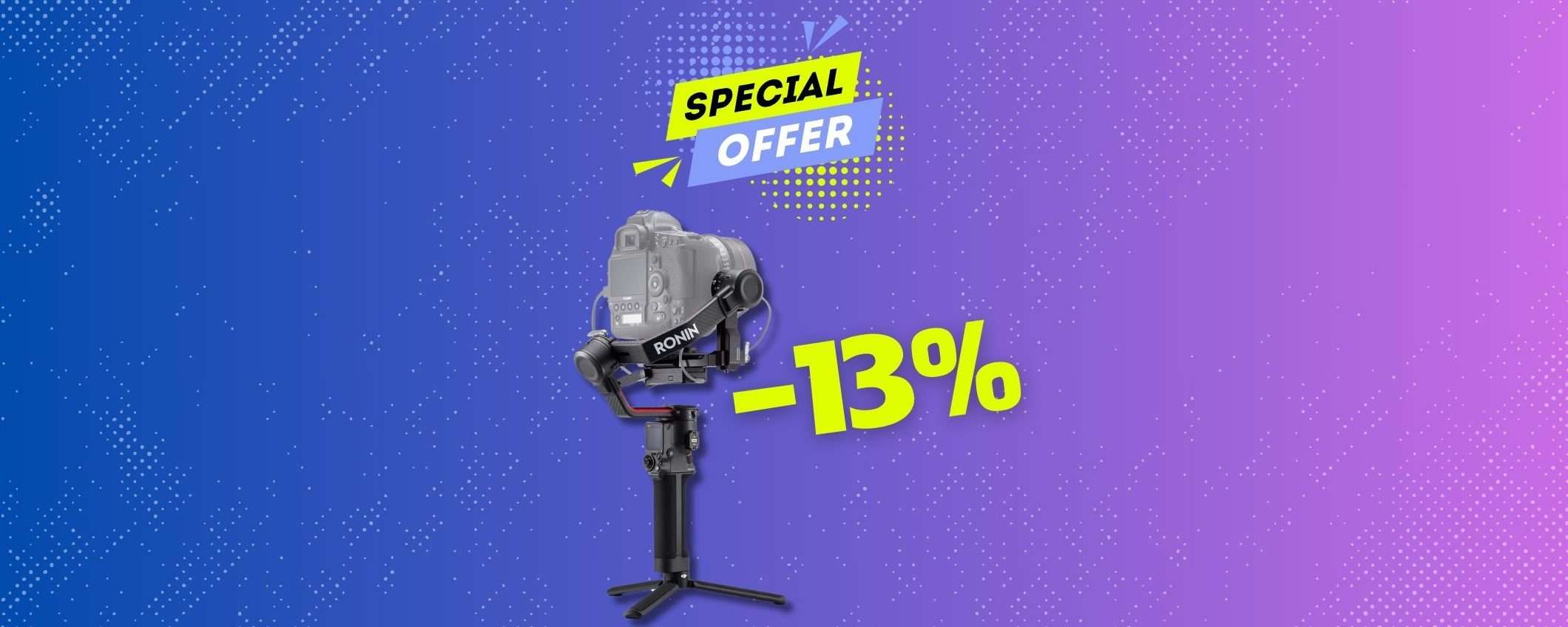 Sconto del 13% sul DJI RS 2 Pro Combo: gira contenuti da PRO!