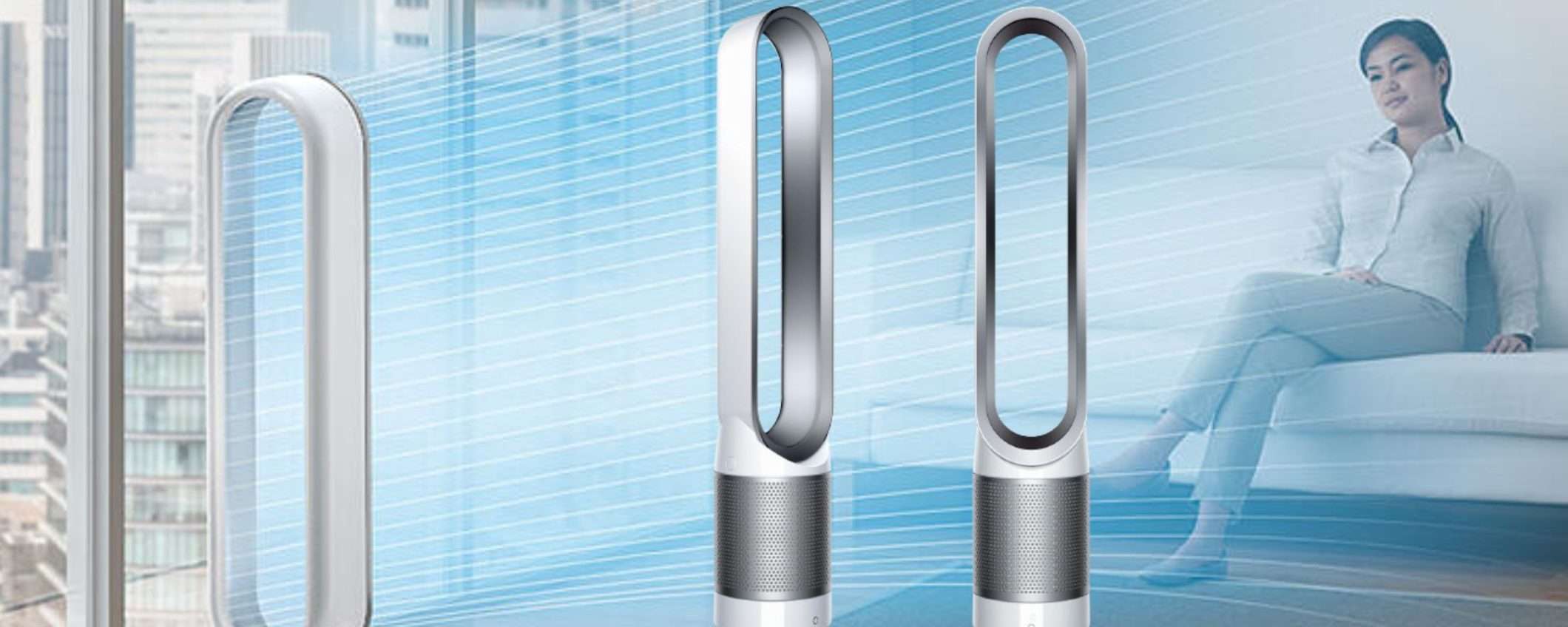 Dyson BOMBA estiva: 129€ di sconto per il ventilatore PURIFICATORE senza pale