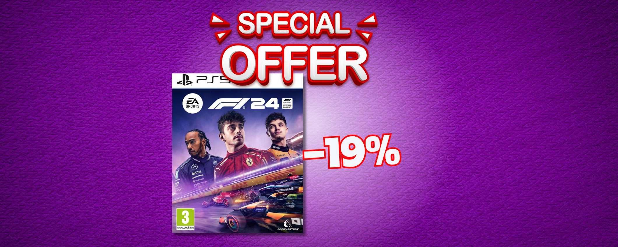 EA Sports F1 24: gareggia come un pilota F1 in sconto del 19%