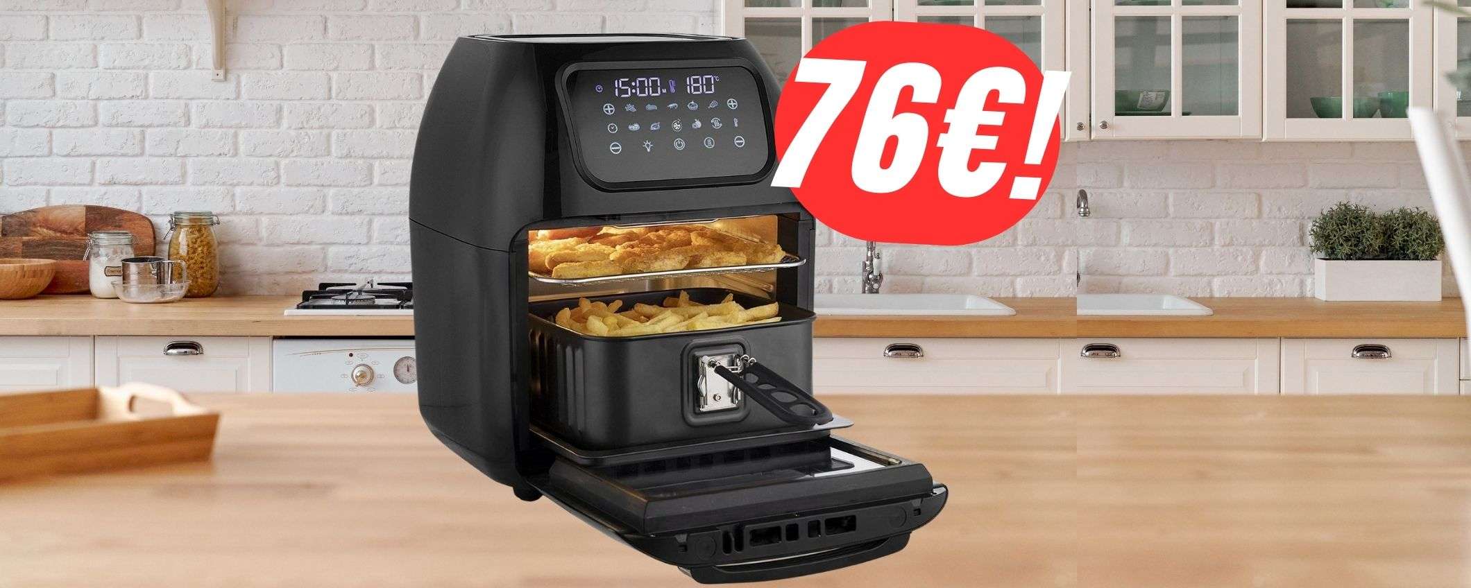 Friggitrice ad aria da 10L a soli 76€? Prezzone con COUPON su eBay!