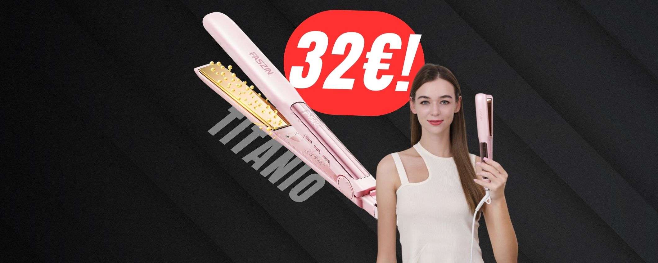 ERRORE DI PREZZO?! -107€ di sconto per la PIASTRA per capelli in TITANIO!