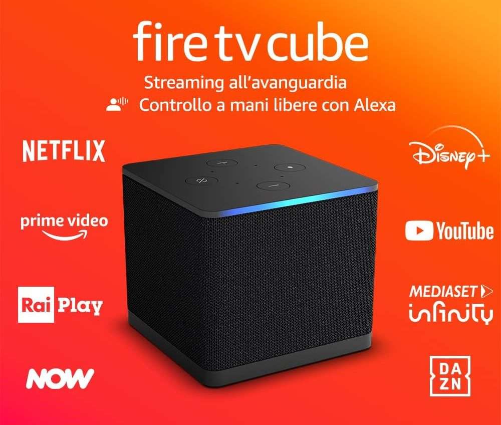 Amazon Fire TV Cube, tuo con il 33% di sconto: molto più di uno streaming box