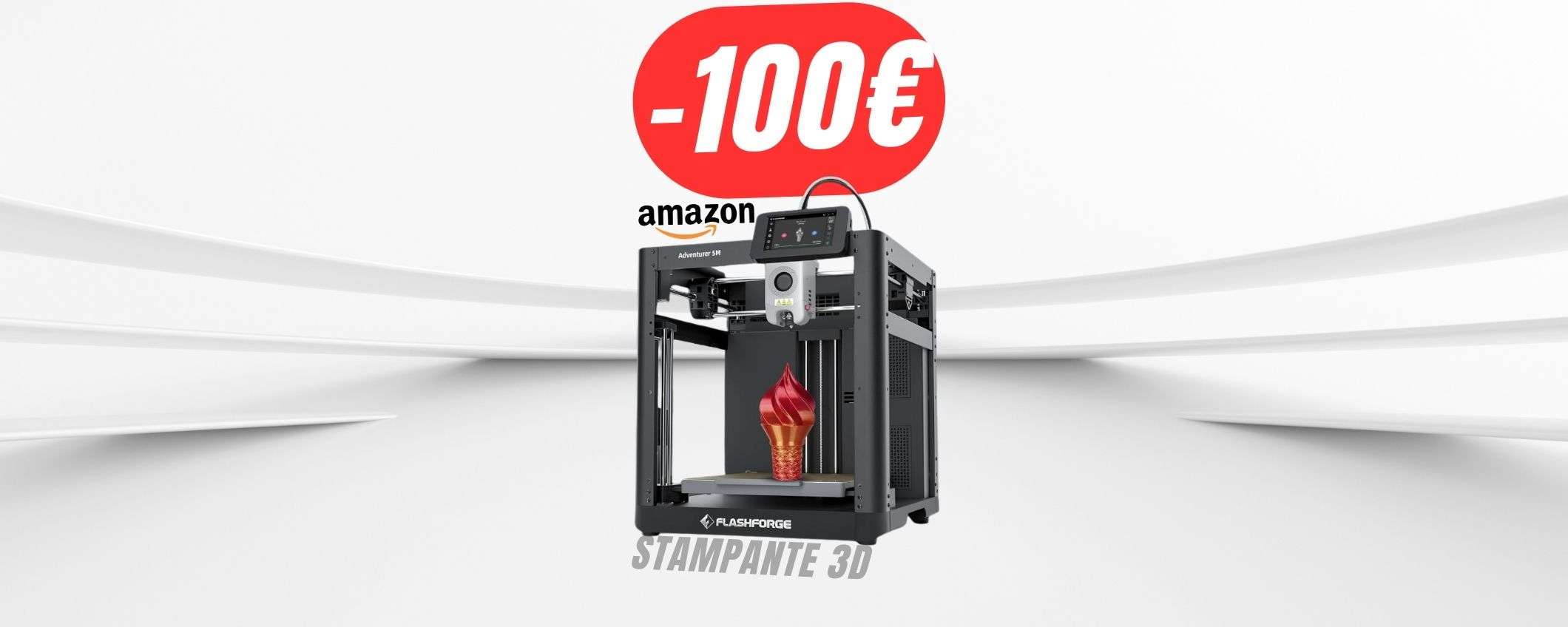 Risparmia -100€ sulla STAMPANTE 3D grazie allo sconto+coupon Amazon!