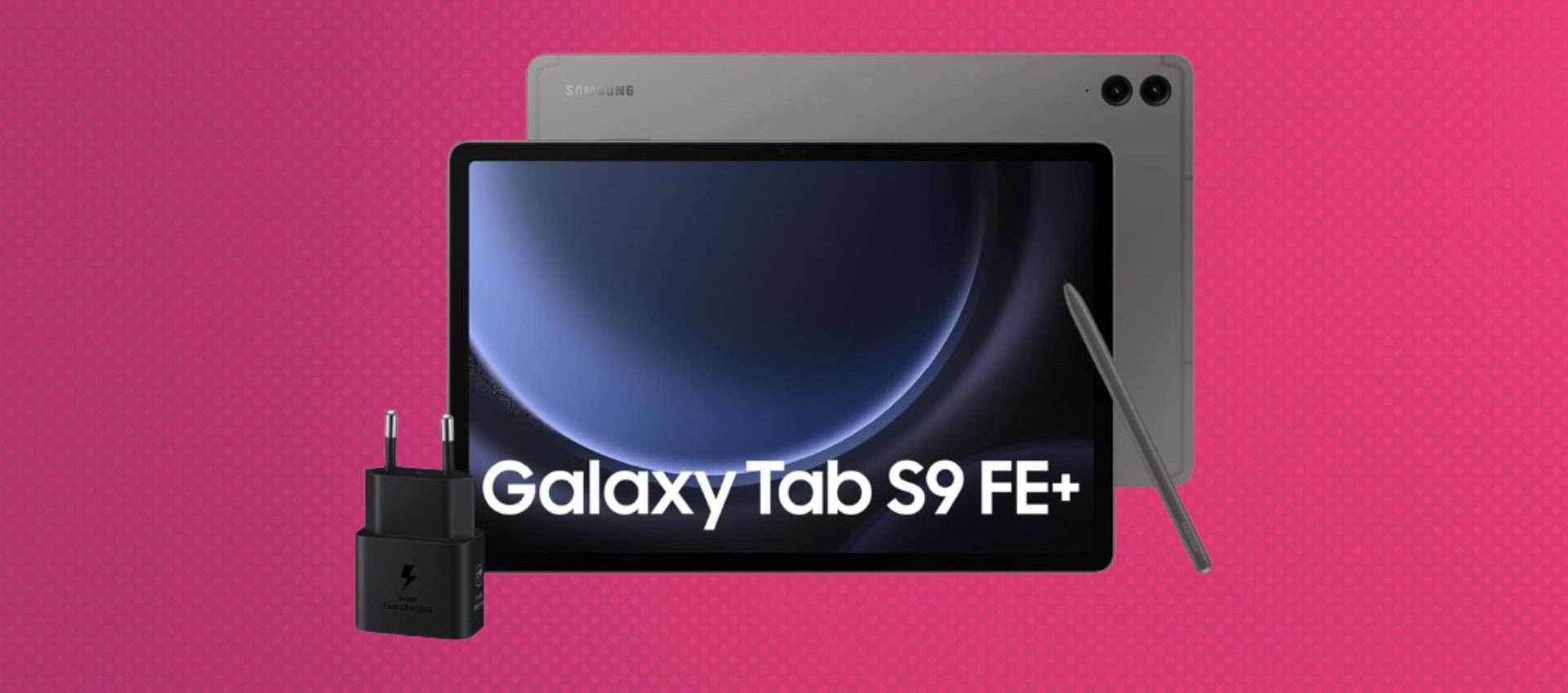 Samsung Galaxy Tab S9 FE+, offerta top su Amazon: risparmi 137€