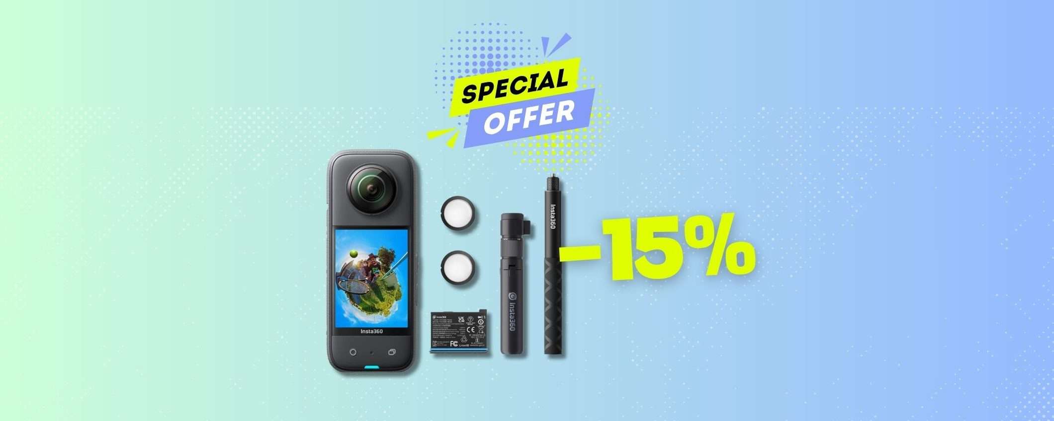 Riprendi tutti i contenuti che vuoi con Insta360 X3 (-15%)