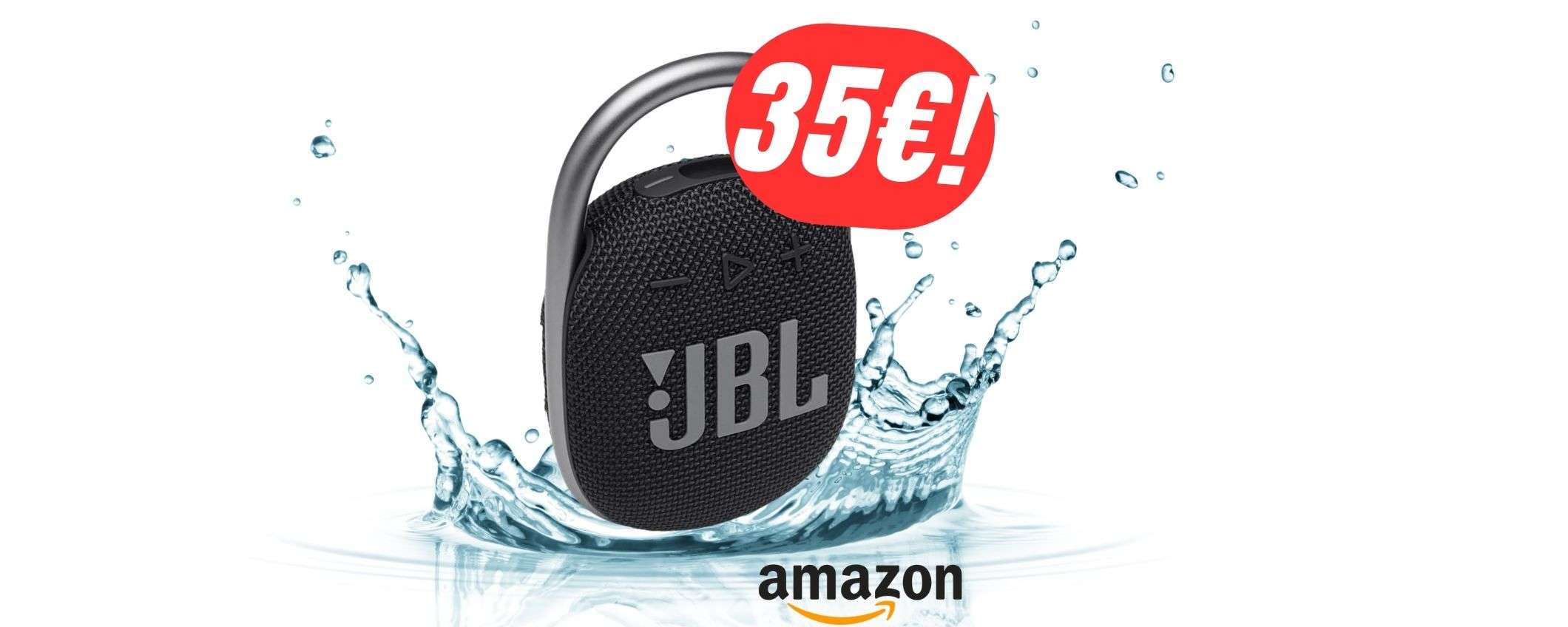 La cassa Bluetooth JBL CLIP 4 a soli 35€ è quasi sold-out su Amazon!