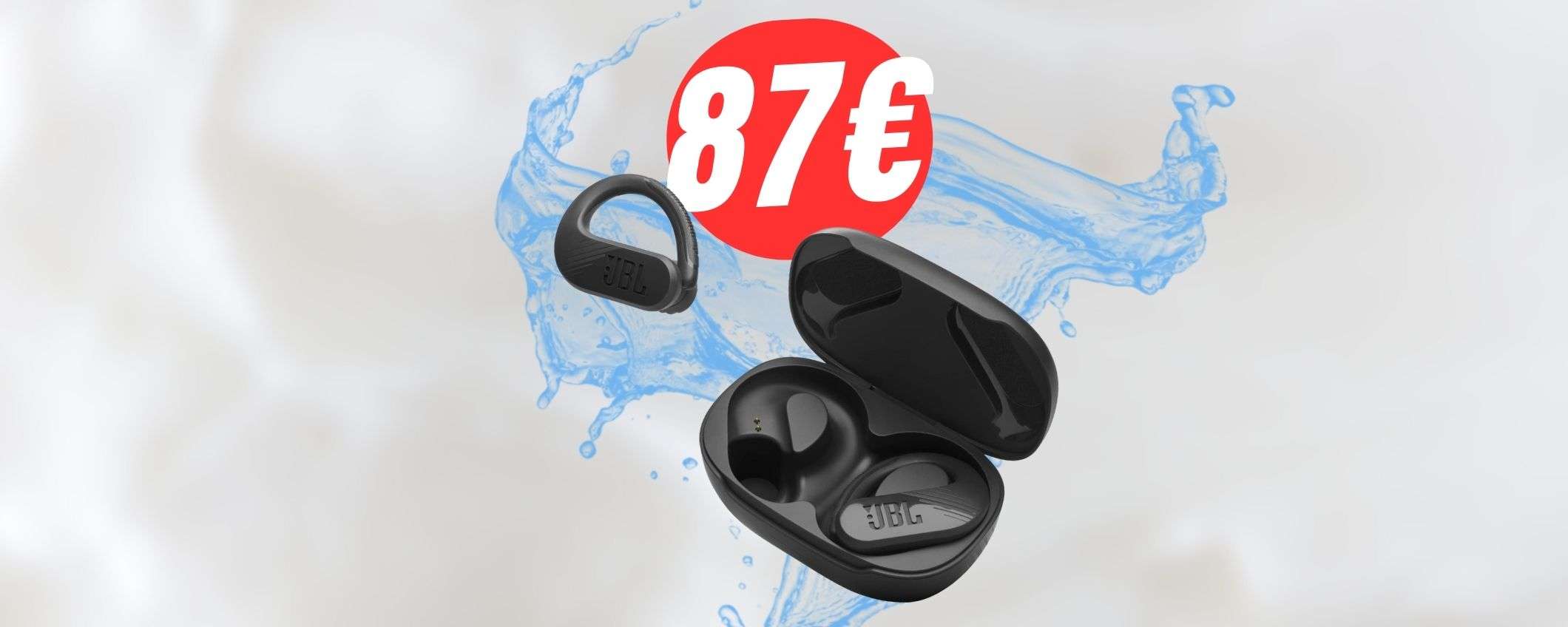 Impermeabili e comodissimi: gli auricolari JBL per gli sportivi crollano a 87€!