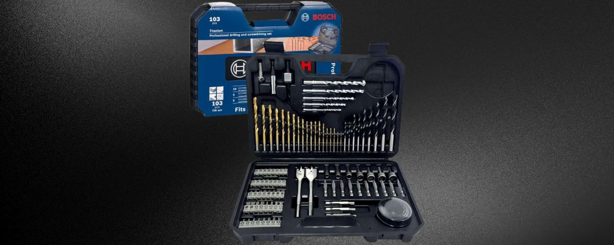 Bosch COLPO GROSSO su Amazon: 16€ per il kit 103 in 1 Professional (-51%)