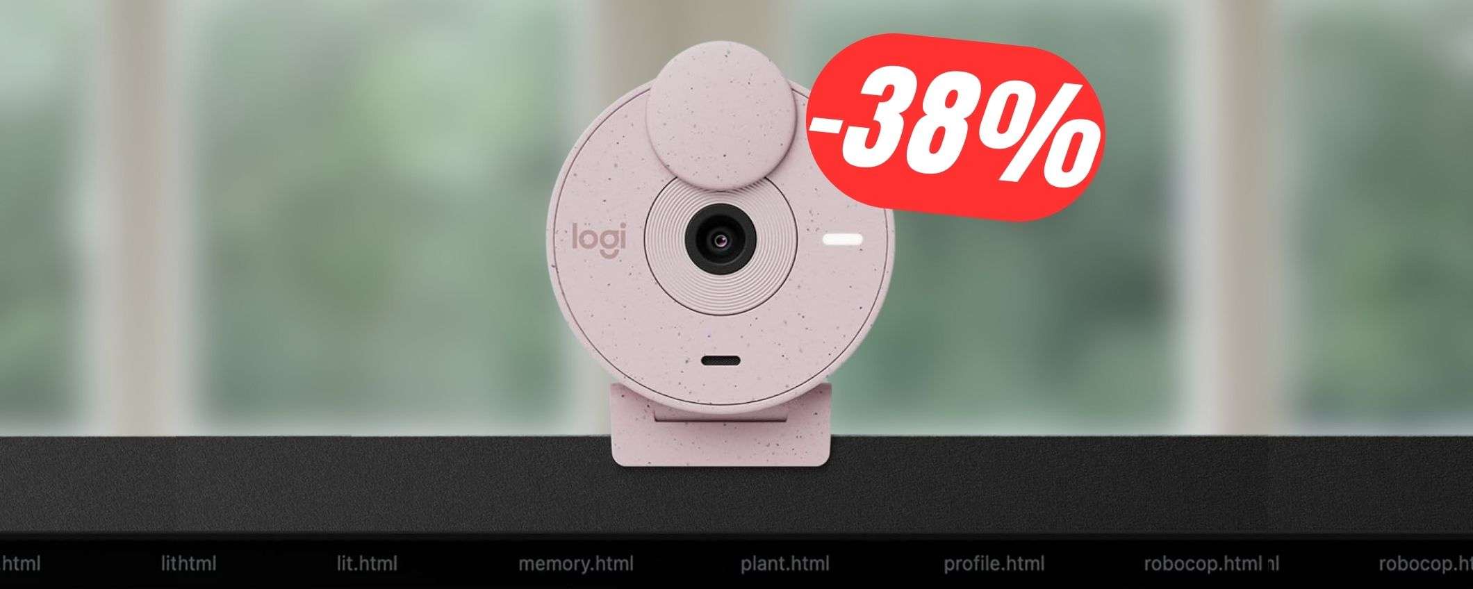 Mantieni la tua privacy al sicuro con la WEBCAM Logitech (-38%)