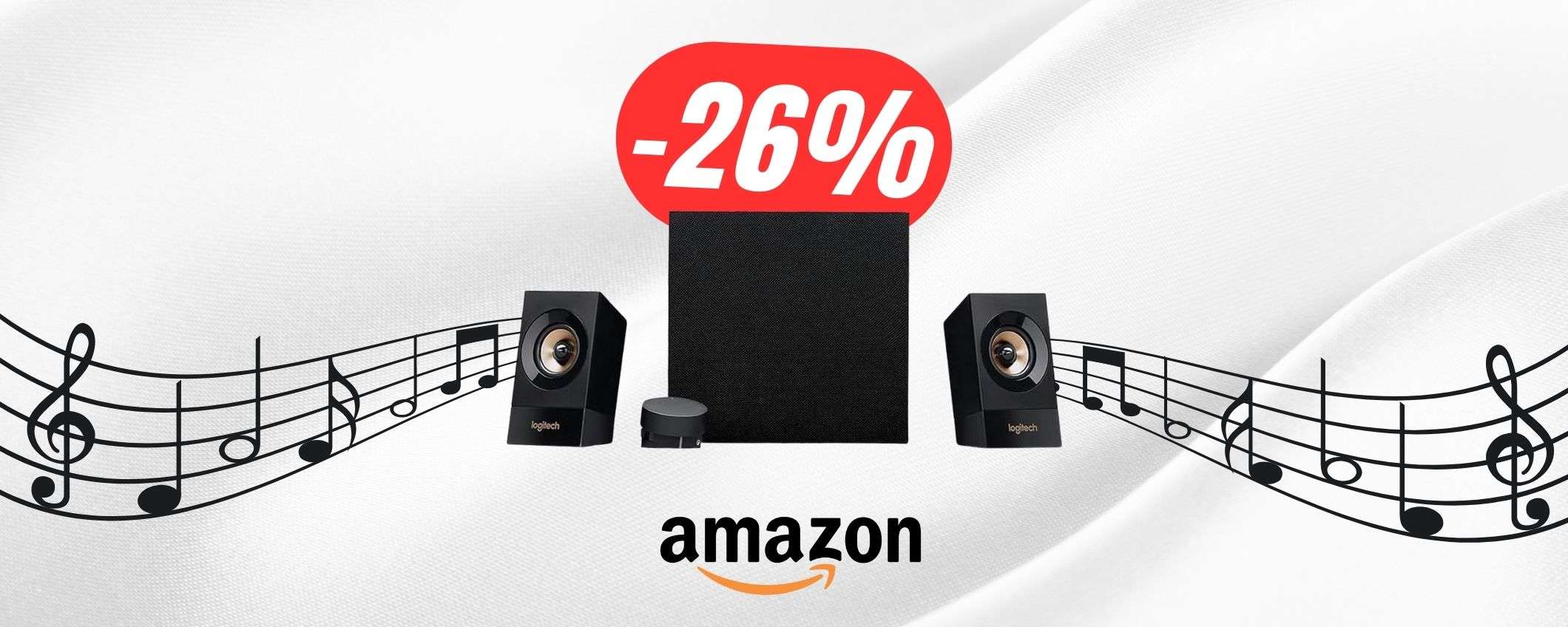 Fai tremare la tua postazione con le CASSE Logitech al -26% su Amazon!