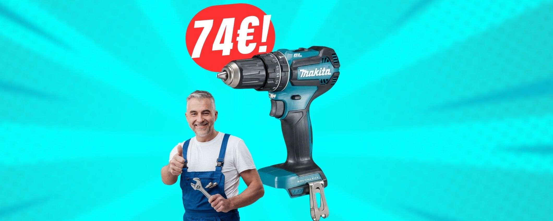 Trapano-avvitatore MAKITA a 74€: PREZZONE su Amazon!