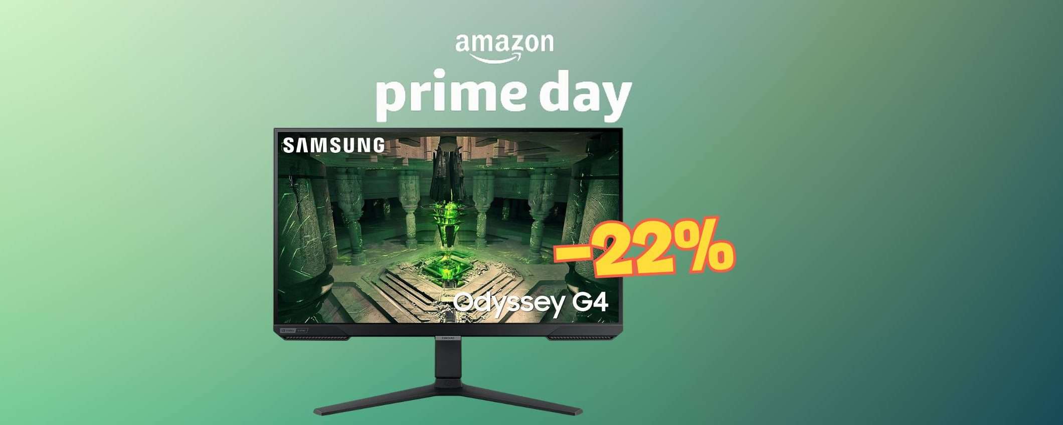 Gioca senza perdere dettagli con il Monitor Samsung Odyssey G4 (-22%)