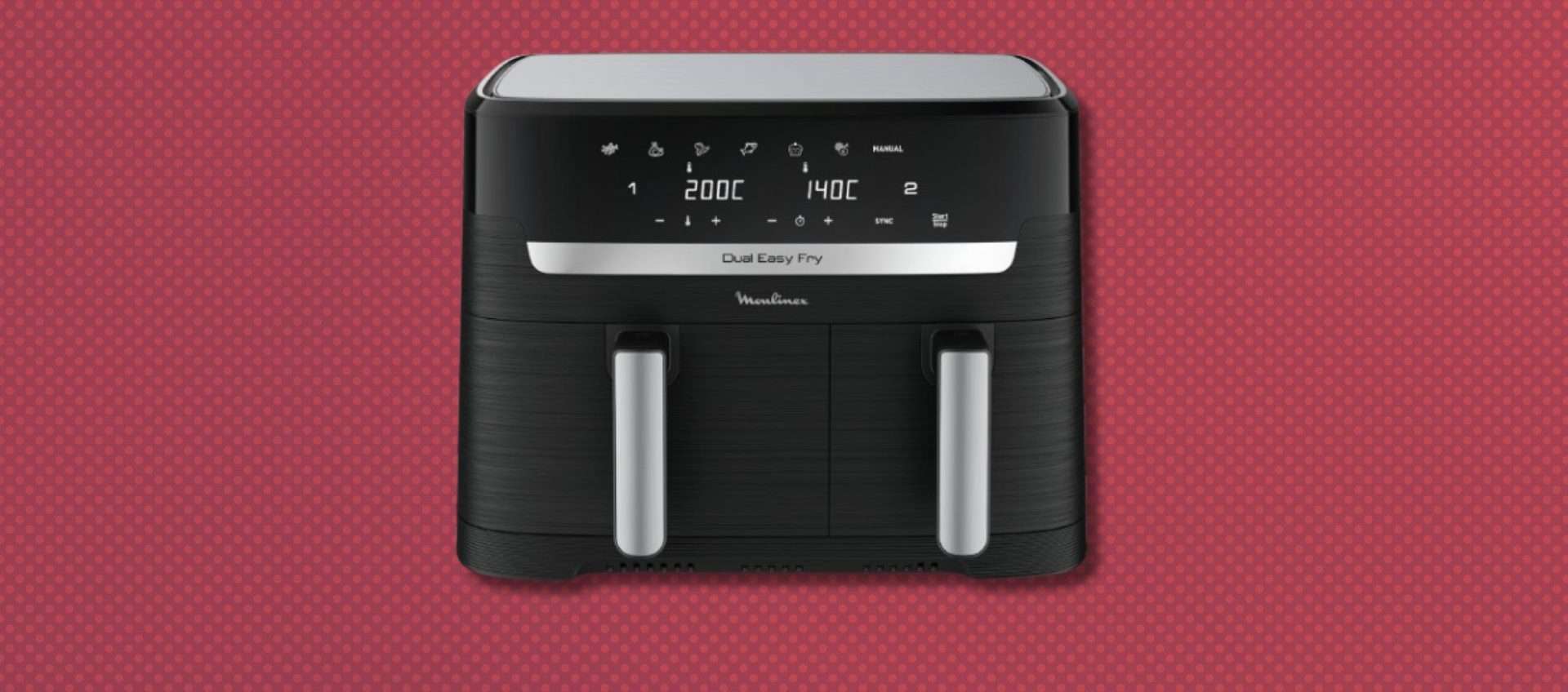 Moulinex Dual Easy Fry, prezzo imperdibile: oggi è tua a meno di 130€ (-28%)