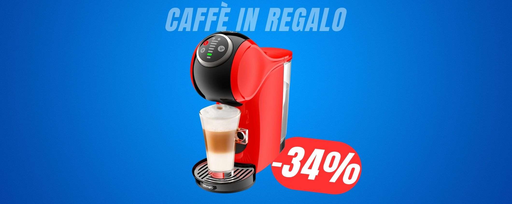 SCONTO del -34% per la macchina Nescafé (con 40€ di CAFFÈ in REGALO!)