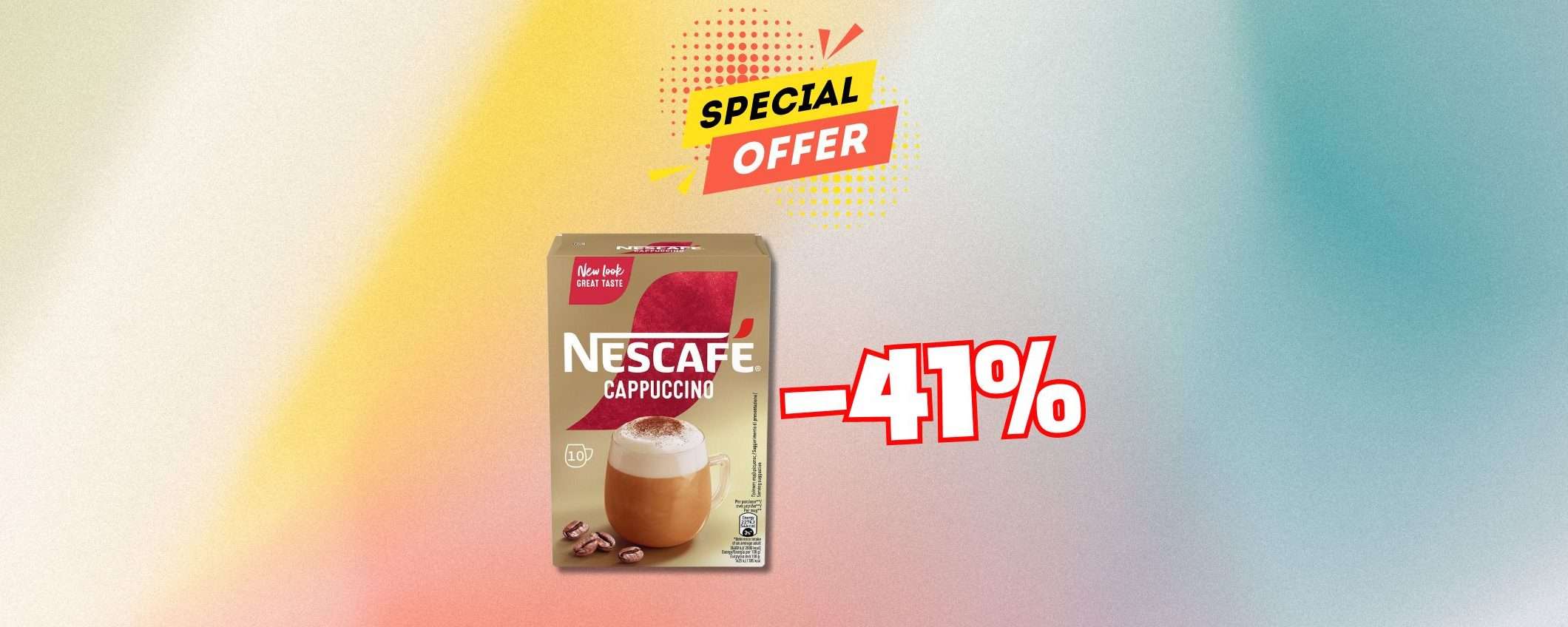 Assicurati una mattinata eccellente con Nescafè Gold Cappuccino (-41%)