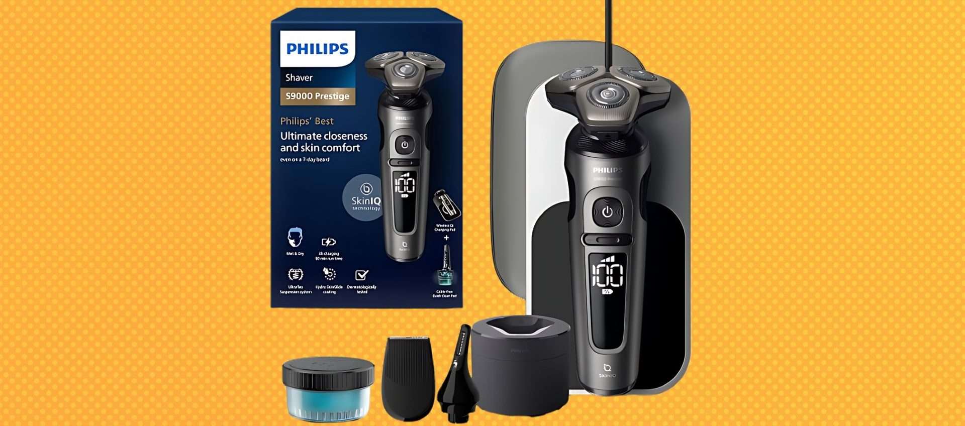 Rasoio Philips S9000 Prestige, sconto del 40%: a questo prezzo non ha rivali