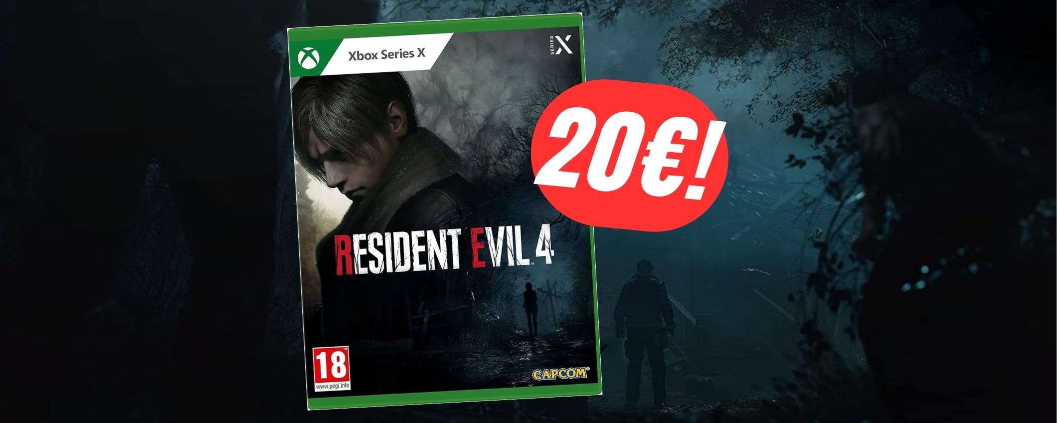 Resident Evil 4 Remake per Xbox Series X|S crolla ad appena 20€!