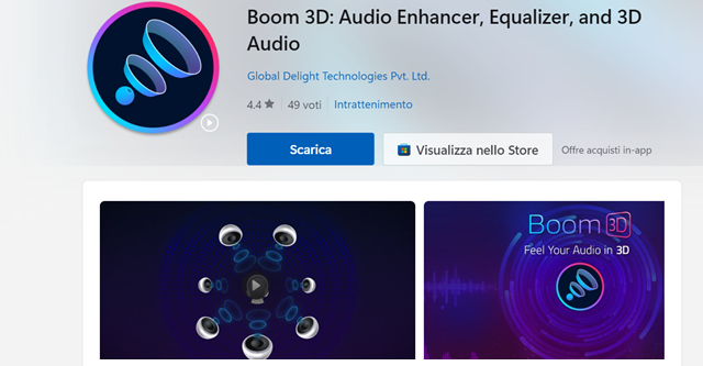 Boom 3D per un audio eccellente