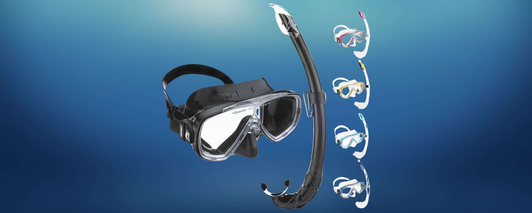 Preparati al mare con il set MASCHERA E SNORKEL in offerta su Amazon (-32%)